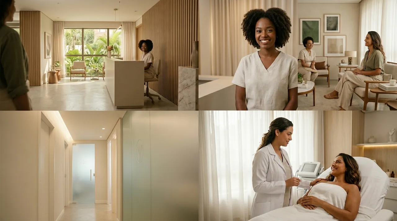 Clientes sorrindo na Renovar